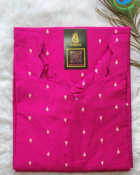 Premium Silk Kurti- Pink