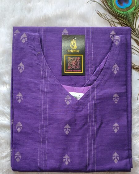 Premium Silk Kurti- Purple