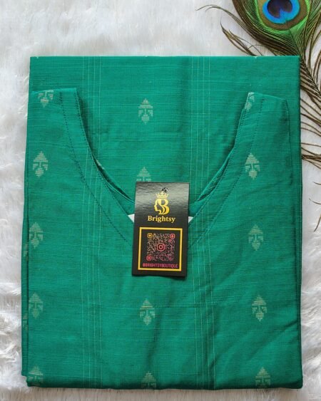 Premium Silk Kurti- Teal Green