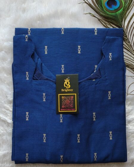 Premium Silk Kurti- Blue