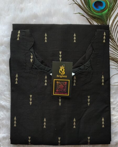 Premium Silk Kurti- Black