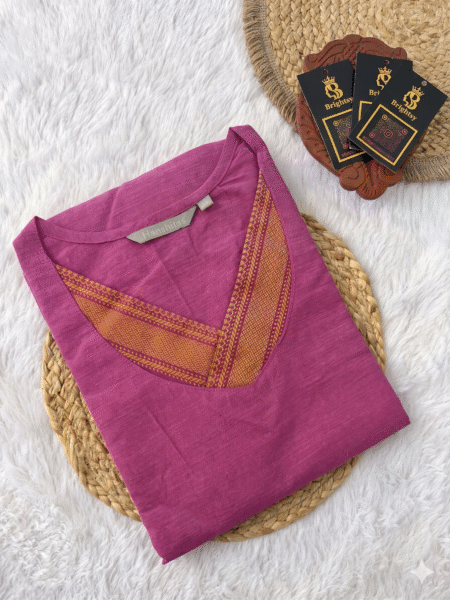 Chettinad Cotton Kurti- Pink