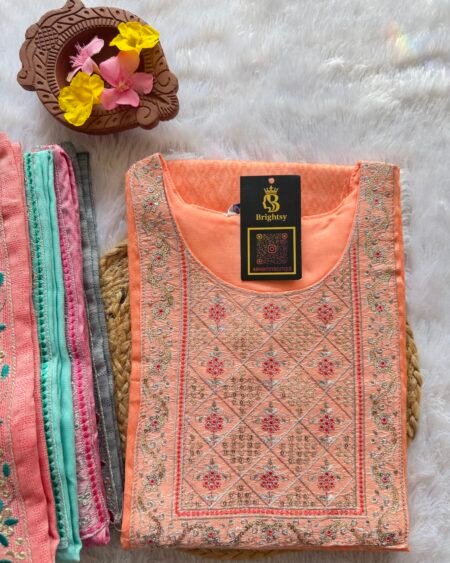 Dobby Festival Silk- Orange