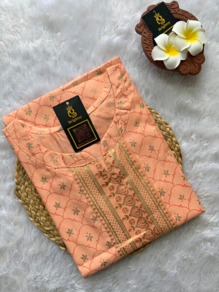 Festive Silk Kurti - Orange