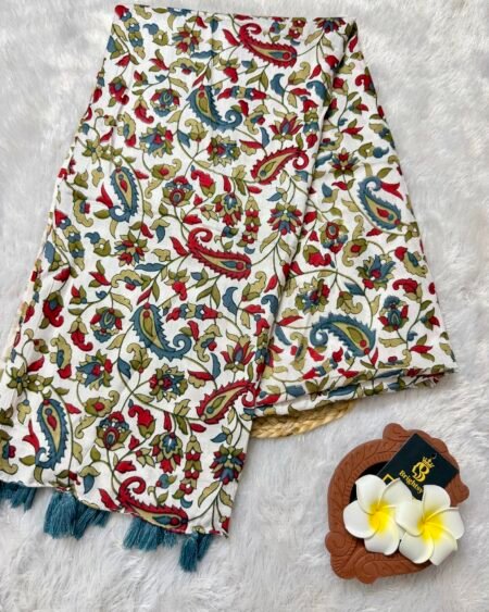 Red Kalamkari Shawl
