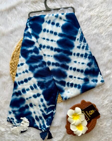 Indigo & White Stole-7