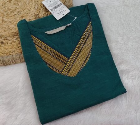 Chettinad Cotton Kurti- Green