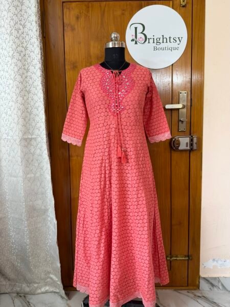 Rayon Umbrella Tops - Peach