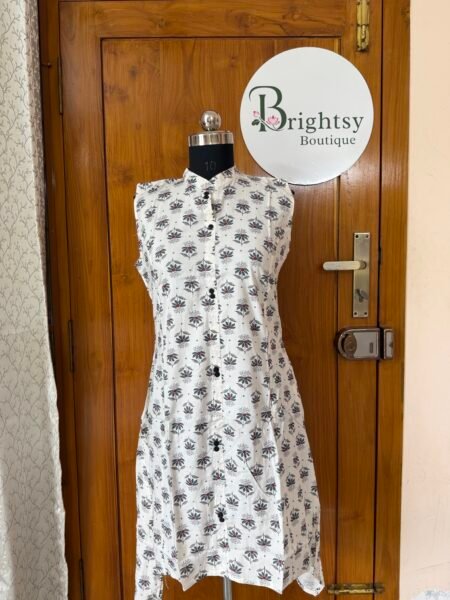 Premium Rayon A-Line Kurta - White